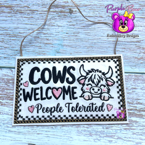 Cows Welcome 3 Sizes