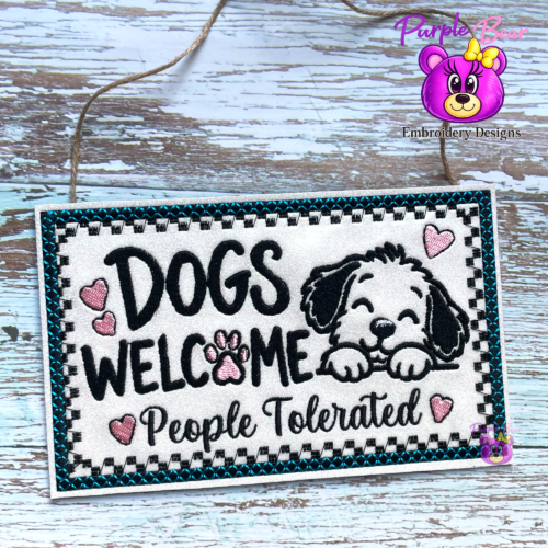 Dogs Welcome 3 Sizes