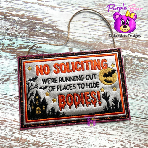 No Soliciting Funny Hanger, 4 sizes