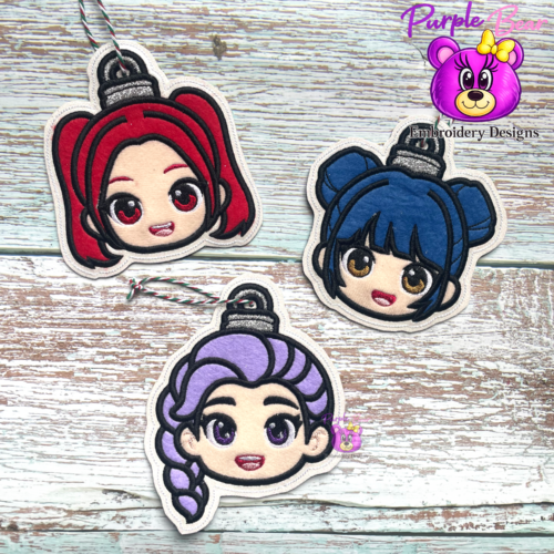 K-Pop Girls Ornaments 3 sizes