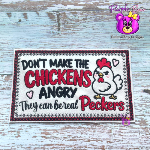 Don't Make the Chickens Angry 3 Sizes