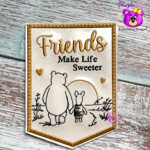 Friends make life sweeter, Hanger 4 Sizes